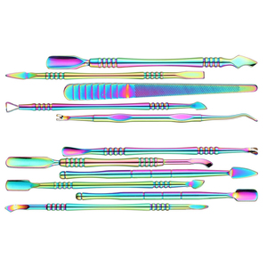 High-Precision Multi-Functional Premium Quality New Arrival Rainbow Plated Stainless Steel Professional <b>Nail</b> Cuticle Pusher <b>Tool</b> - Product Image 1