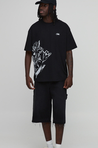 T-shirt graphique imprimé OEM pour homme, personnalisé, streetwear, manches courtes, col rond, vêtement décontracté et tendance - Product Image 6