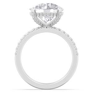 Bague de fiançailles prestigieuse en or rose 10K avec diamant de laboratoire 6.06 ctw, bague de mariée de luxe exquise pour mariage moderne - Product Image 4