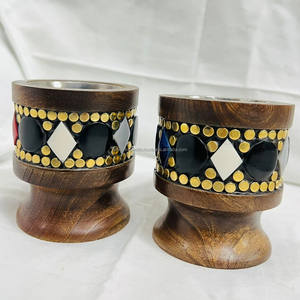 Quemador de Incienso Medkhan de Madera con Cristales Metálicos, Gran Venta, Alta Demanda en Países Árabes y del Medio Oriente, Artículos del Golfo - Product Image 4