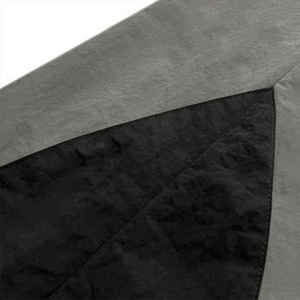 Survêtement homme noir et blanc à blocs de couleur, col rond, fermeture éclair, style vintage, séchage rapide, 100 % nylon, pour l'été, imperméable - Product Image 5