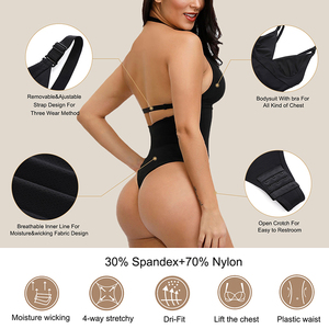 Combinaison gainante amincissante pour femme avec soutien fessier en tissu nylon élasthanne Fabricant OEM ODM 2026 - Product Image 4