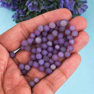 50 Piezas de Ágata Uva Natural de 5 MM, Piedras Preciosas Sueltas, Crudas, para Curación, Gemas Reales para Joyería - Product Image 1