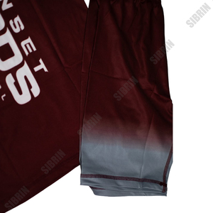 Uniformes de basket-ball personnalisés Sibrin en gros |   Maillots et shorts d'équipe avec logo, nom et numéro |   Ensemble de basket-ball réversible sublimé USA - Product Image 5