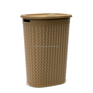Cesto de Ropa Rectangular de Plástico Reciclable con Tapa, Almacenamiento para el Hogar, Disponible en Todas las Variedades - Product Image 3