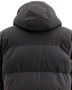 Men Dark Grey Hooded Puffer Jacket Thick Warm Winter Coat Lightweight Quilted Outerwear Casual <b>Down</b> Jacket for Cold Weather - Product Image 4