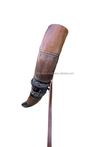 Handmade Polished Buffalo Sounding Horn with Brass Ring Viking Style Waterproof for <b>Battle</b> Reenactment and Decor - Product Image 6