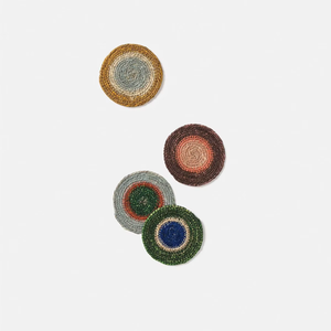 Handmade Modern Home Accent Beaded Glass Coasters <b>Table</b> <b>Protection</b> Mats & Pads for Home Decor - Product Image 3