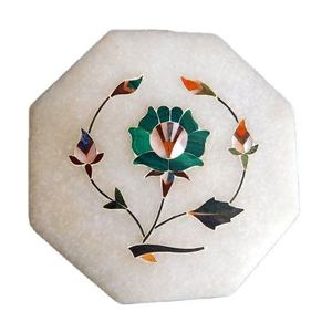 Latest Brass Geometric Inlay Marble <b>Coasters</b> Handcrafted <b>Drink</b> <b>Coasters</b> Set Luxury Table Decor Supplier - Product Image 1