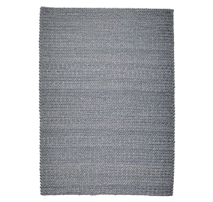 Meilleur prix, fabricant indien, tapis moderne en laine tressée et acrylique, gris uni, rectangulaire, antidérapant, à poils plats, pour salon - Product Image 1
