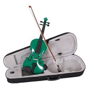 Custodia per violino acustico fatta a mano per studenti con archetto in fibra di carbonio e resina in legno - Product Image 3