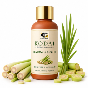 Huile Essentielle de Citronnelle du Tamil Nadu 100% Pure et Naturelle de Qualité Supérieure, Distillée à la Vapeur, pour Aromathérapie et Soin du Visage, par Kodai Global Export - Product Image 1