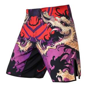 Pantalones Cortos de MMA para Hombre, Diseño Moderno con Gráficos de Máscara Samurai, para Muay Thai y Boxeo, Precio Económico al por Mayor, Ligeros - Product Image 3
