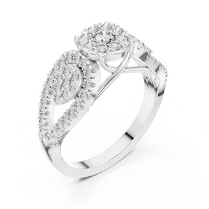 Anillo de Uso Diario de Oro Amarillo de 14K con Diamante Cultivado en Laboratorio para Mujer |   Diamante Cultivado Nuevo - Product Image 2