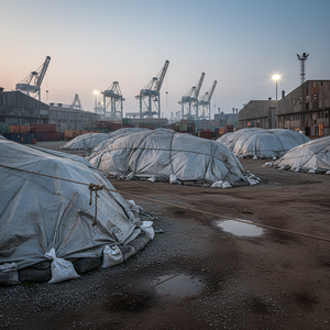 Feuille de polyéthylène industrielle extra épaisse et résistante, imperméable à toutes les intempéries, en PVC, pour la construction industrielle et les applications extérieures - Product Image 3