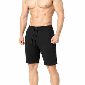 Shorts de sport pour hommes 100 % polyester de haute qualité, écologiques, respirants, teinture unie, taille mi-haute élastique, style décontracté, nouvelle collection - Product Image 6