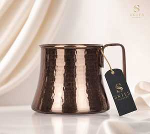Mug à Moscow Mule en cuivre finition vintage, tasse à cocktail en métal, article de bar, article cadeau, 16 oz - Product Image 6