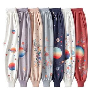 Joggers estampados a rayas para mujer, pantalones de chándal de algodón de punto flexibles y cómodos, origen Bangladesh, verano, OEM, venta al por mayor - Product Image 6