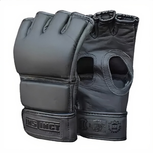 Gants de boxe MMA professionnels en cuir avec doublure intérieure épaissie pour fermeture – Légers, respirants, séchage rapide, unisexe - Product Image 1