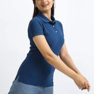 Women’s 100% Cotton <b>Polo</b> Shirt Blank Plain Short Sleeve <b>Polo</b> T Shirt for Printing OEM Custom Logo <b>Ladies</b> Formal Casual <b>Polo</b> Top - Product Image 5