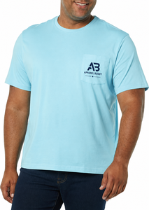 T-shirt décontracté pour homme AMY Brand, 100 % coton, manches courtes, uni, respirant, coupe classique, logo personnalisé brodé sur le devant, vente en gros - Product Image 3