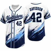 Maillot de baseball personnalisable à deux boutons pour jeunes, en textile tricoté décontracté, avec lettrage brodé, idéal pour l'été, tenue d'équipe de qualité