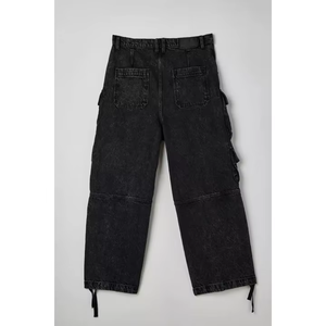 New Design Fashion Cargo Pants Men High Quality Custom Logo Streetwear Style <b>Overall</b> Trousers Manufacture OEM Service - Product Image 3
