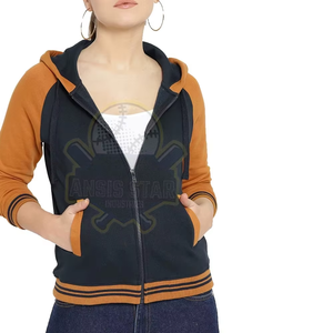 Sweat-shirts à capuche en molleton pour femmes, tendance, de haute qualité, 100% coton, logo personnalisé sur le devant, streetwear d'hiver - Product Image 1