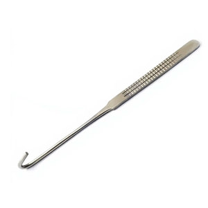 เครื่องมือผ่าตัดสัตว์ ตะขอเกี่ยวไข่ ตะขอผ่าตัดมดลูก ทำจากสแตนเลส สำหรับการผ่าตัดทำหมันสัตว์ - Product Image 2
