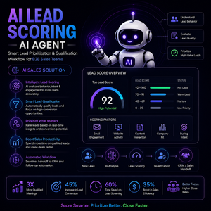 ตัวแทน AI ตอบกลับข้อเสนออัจฉริยะ และระบบอัตโนมัติในการสร้างความสัมพันธ์กับผู้นำเข้าข้อมูลและผู้มีโอกาสเป็นลูกค้า สำหรับทีมขายยุคใหม่เพื่อการเติบโตของยอดขาย - Product Image 3