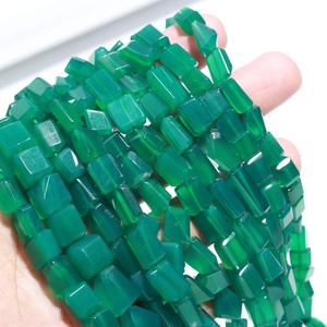 Perlas de ónix verde natural al por mayor, piedras sueltas de ónix verde para la fabricación de joyas, suministros al por mayor. - Product Image 3