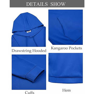 Sudaderas con Capucha Premium para Hombre, Invierno, Casual, Sólidas, Deportivas, Ecológicas, de Secado Rápido, Transpirables, Tejido Elástico, Alto Rendimiento, Gimnasio, Aire Libre - Product Image 6