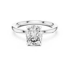Anillo de Diamante Sintético Corte Radiante de 2.00 Quilates, Oro Sólido de 18K, Montura Inferior, Color E, Certificado, Joyería Nupcial Unisex - Product Image 3