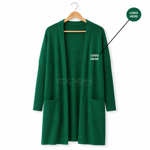 Cosh International Sorority Sisterhood Acrylic Hot Sales Long Coat Plus Size Knitted Women <b>Cardigan</b> <b>Sweaters</b> With Custom Logo - Product Image 1