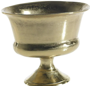 Modern <b>Vintage</b>-Style Brass Pedestal Urn Exquisite Metal Handicraft <b>Vase</b> for Wedding Tabletop and Event Decoration - Product Image 3