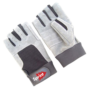 ถุงมือกีฬาทางน้ำแบบครึ่งนิ้ว Sprint วัสดุ PU สำหรับทุกเพศทุกวัย ดีไซน์สีเทาและสีดำ รับสั่งทำพิเศษ - Product Image 4