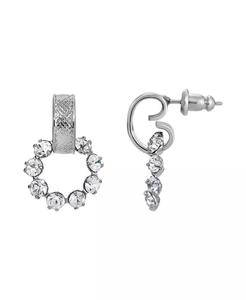 Orecchini a Cerchio con Cristalli Frontali |   2028 - Product Image 1