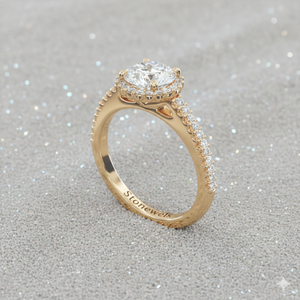 แหวนหมั้นเพชรเม็ดเล็กทรงรัศมี - Product Image 3