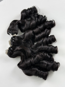ผมมนุษย์แบบพรีเมียม ลอนเด้งเป็นธรรมชาติ แบบ Double Drawn ผมเวียดนามแท้ ขายส่ง - Product Image 4