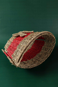 Collar para árbol de Navidad de junco marino, alternativa a la falda de mimbre para árbol, con lazo, estilo rústico de granja, cubierta para base de árbol de Navidad, decoración festiva - Product Image 2
