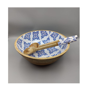 Cuencos de vajilla de madera de acacia pulida personalizados, servicio de alta resina para fiestas en casa, lujo moderno único, ecológico para - Product Image 5