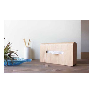Boîte à mouchoirs en MDF à grain de bois durable, polyvalente et de qualité supérieure, pour un intérieur minimaliste - Product Image 1