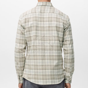 Camisa de Franela para Hombre, Diseño Clásico a Cuadros, MOQ Bajo, Nueva, con Botones, Manga Larga, Transpirable, de Secado Rápido, Tela Suave para Verano, Ideal para Camping y Senderismo - Product Image 3