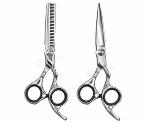 Ensemble de ciseaux professionnels japonais en acier inoxydable pour la coupe et l'éclaircissement des cheveux, 7,0 pouces, ergonomiques, pour salon de coiffure, OEM - Product Image 1