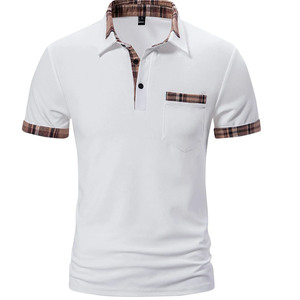 Camisetas Polo Personalizadas al por Mayor, 100% Algodón Piqué, Manga Corta, Antiarrugas, Camisetas Polo para Hombre con Logotipo de Marca, Camisetas Polo de Golf para Hombre - Product Image 1