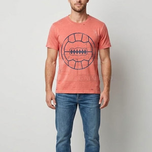 Camiseta Deportiva con Estampado de Fútbol, Tejido Cómodo, Corte Relajado, Moderna, Ideal para Entrenamiento y Looks Urbanos - Product Image 2