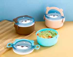 Lonchera Bento de Plástico Ecológica con Diseño Animal, Libre de BPA, Apta para Lavavajillas y Microondas, con Asa - Product Image 6