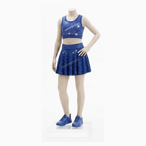 Ropa de práctica de baile con pedrería, ropa de baile exótica con pedrería, ropa de baile de moda con pedrería, ropa de baile con pedrería. - Product Image 1