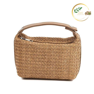 Bolsa de Cosméticos Ecológica de Yute con Cierre Resistente, Organizador de Maquillaje para Uso Diario - Product Image 3