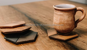 Best Quality Luxury <b>Wooden</b> <b>Coasters</b> Unique Style Cup Holder Quality Mats & Pads for Hotel Home Kitchen Use at Low Price - Product Image 6